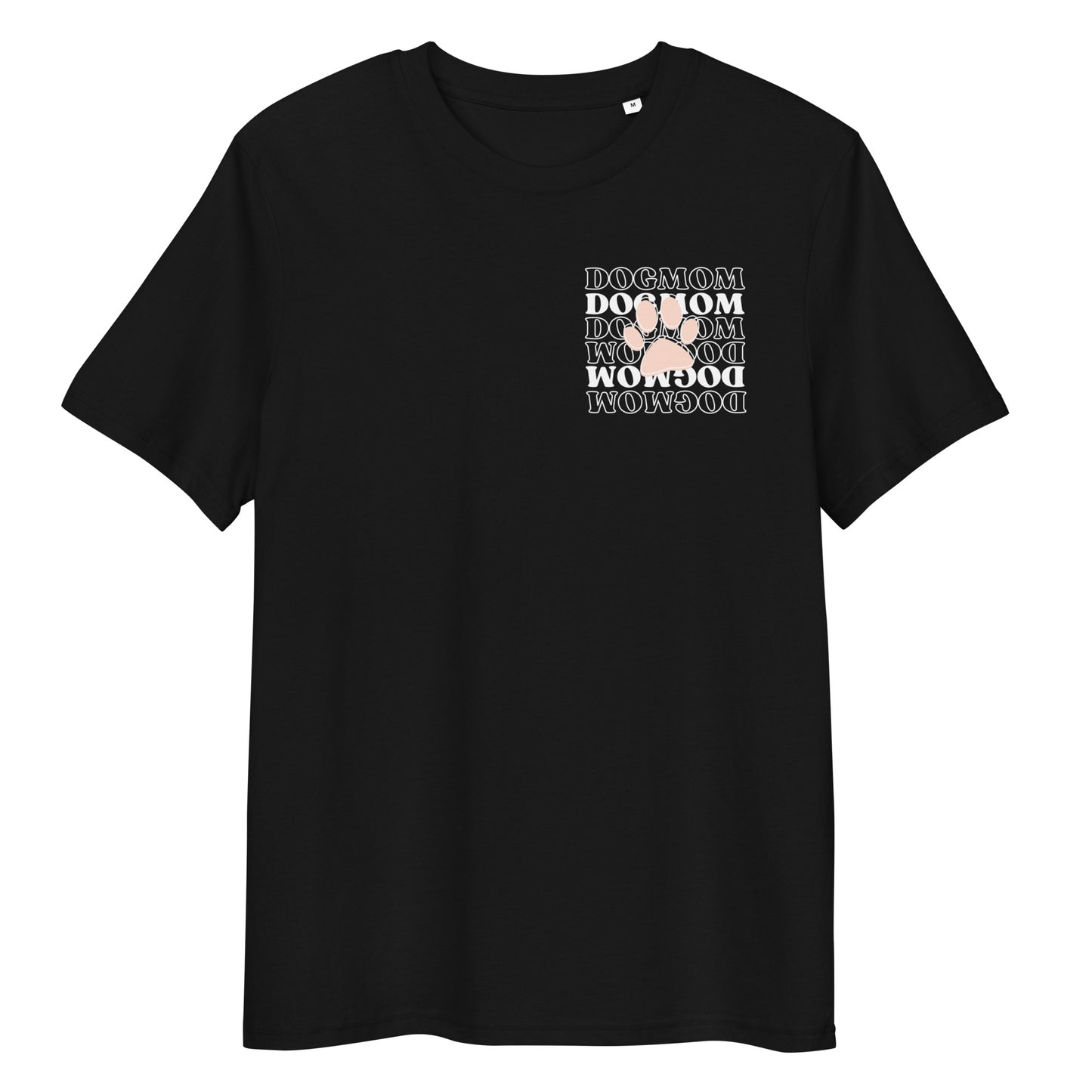 DOGMOM Paw black Bio-Baumwoll-T-Shirt