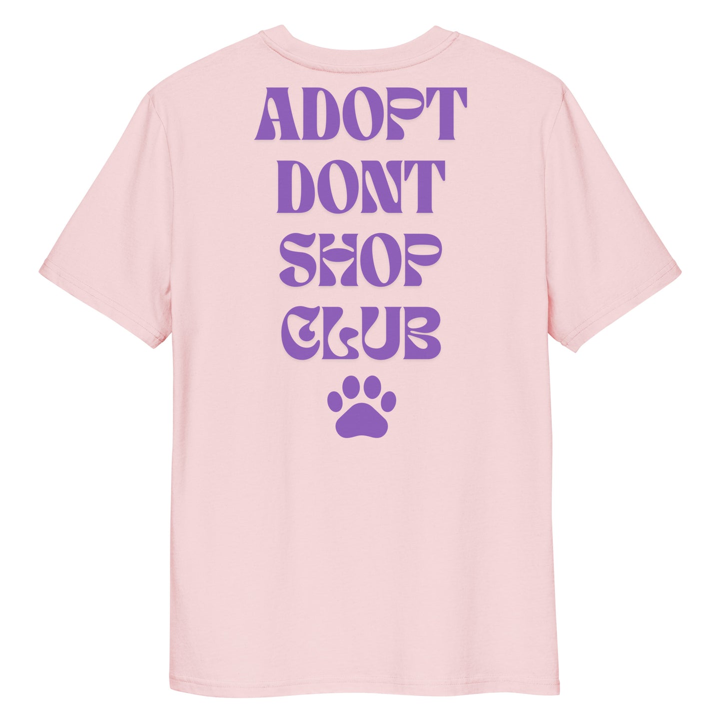 Lavendel ADOPT DONT SHOP CLUB-Bio-Baumwoll-T-Shirt