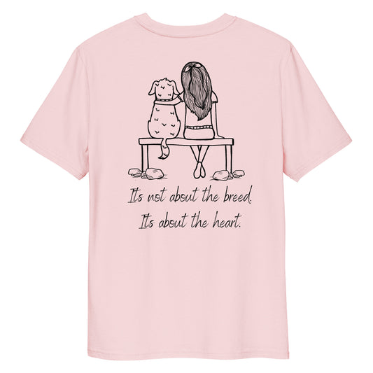 Not about the breed / Adopt dont shop Bio-Baumwoll-T-Shirt