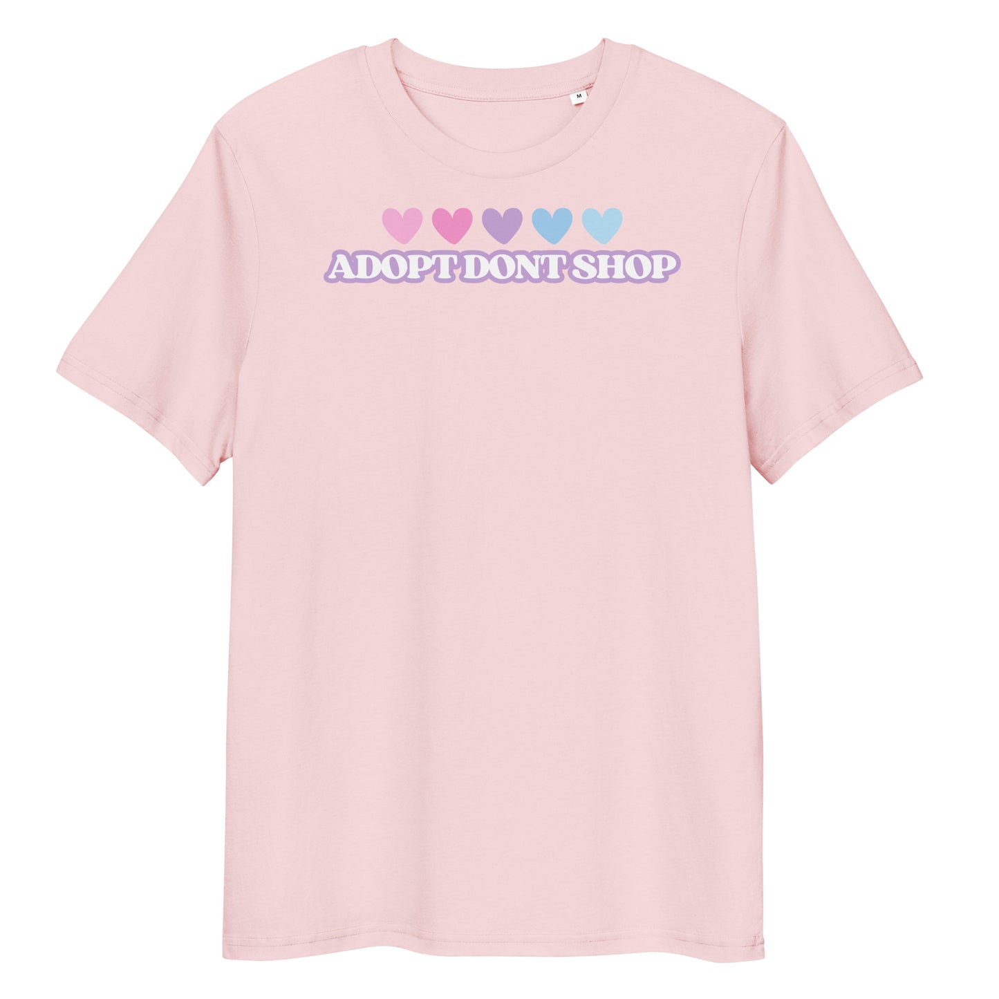 PRIDE ADOPT DONT SHOP Hearts Bio-Baumwoll-T-Shirt