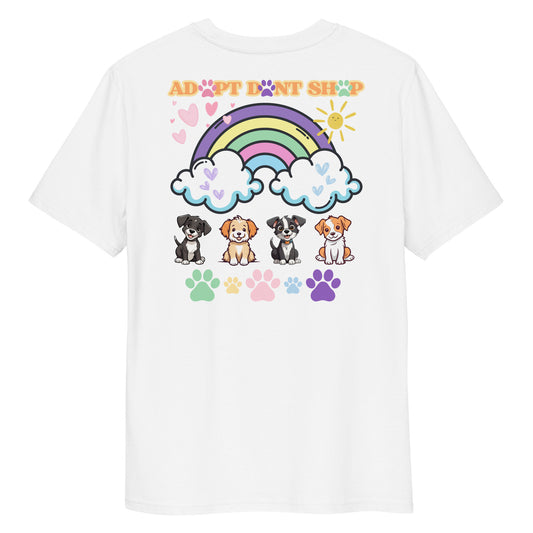 PRIDE ADOPT DONT SHOP Rainbow Bio-Baumwoll-T-Shirt