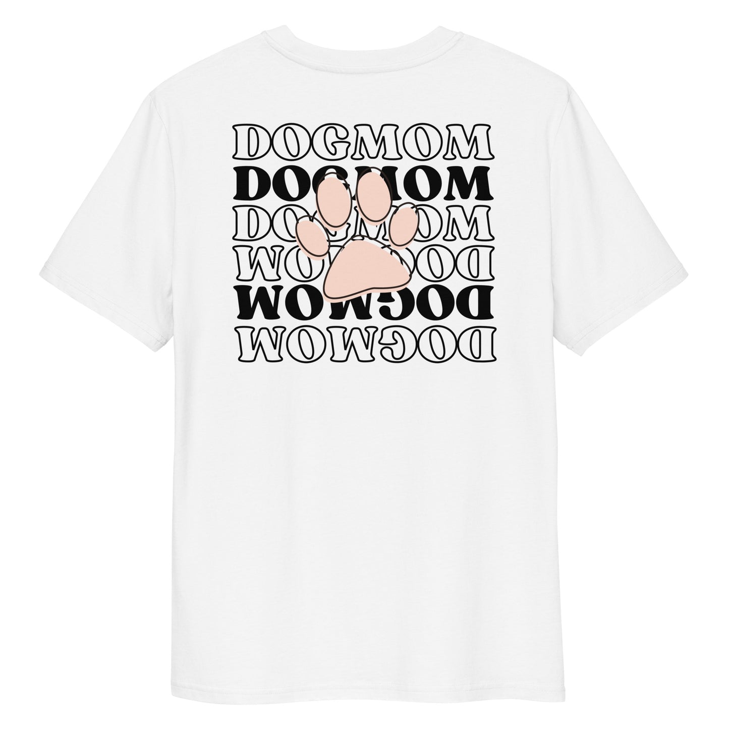 DOGMOM Paw white Bio-Baumwoll-T-Shirt
