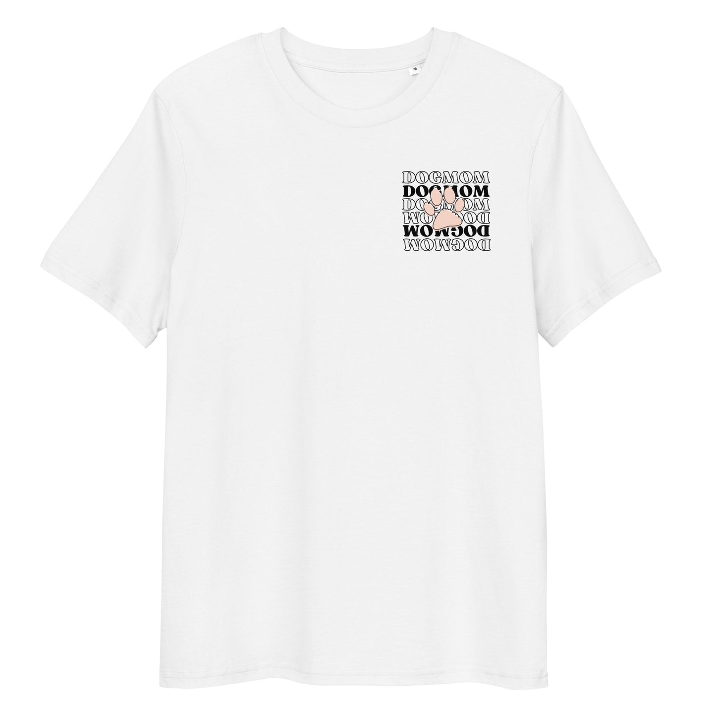 DOGMOM Paw white Bio-Baumwoll-T-Shirt
