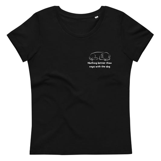 Nap with a dog T-Shirt black